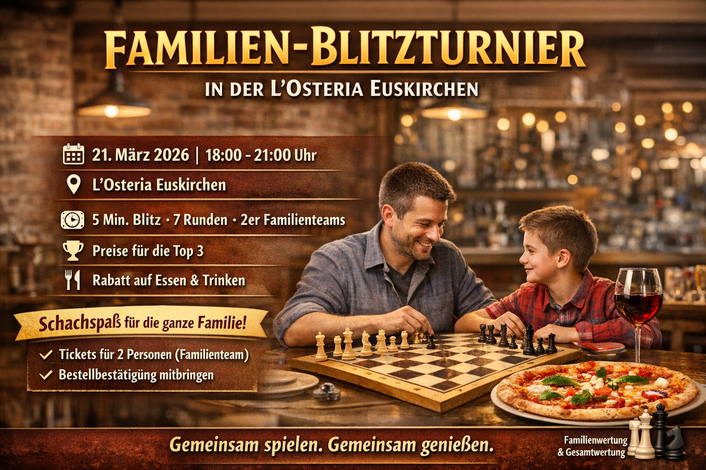 Familienturnierticket - L'Osteria Euskirchen